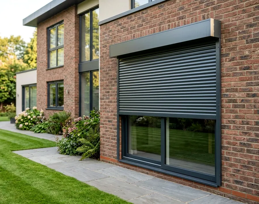 Roller shutters fitted in a Stellies home